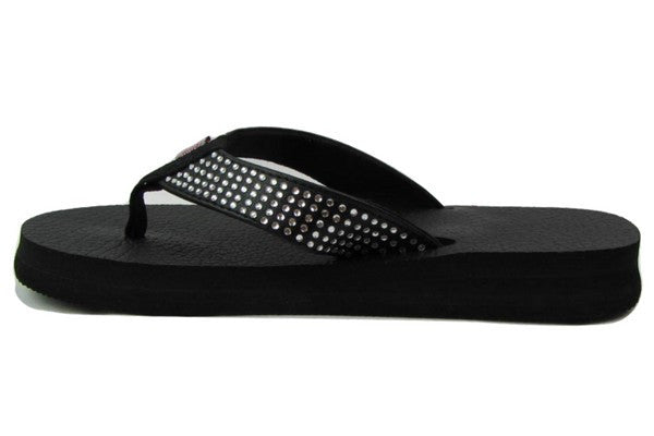Shoes, Floopi Black Yoga Mat Flip Flops Size 9 Nwt